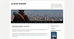 Desktop Screenshot of leblogsonore.com